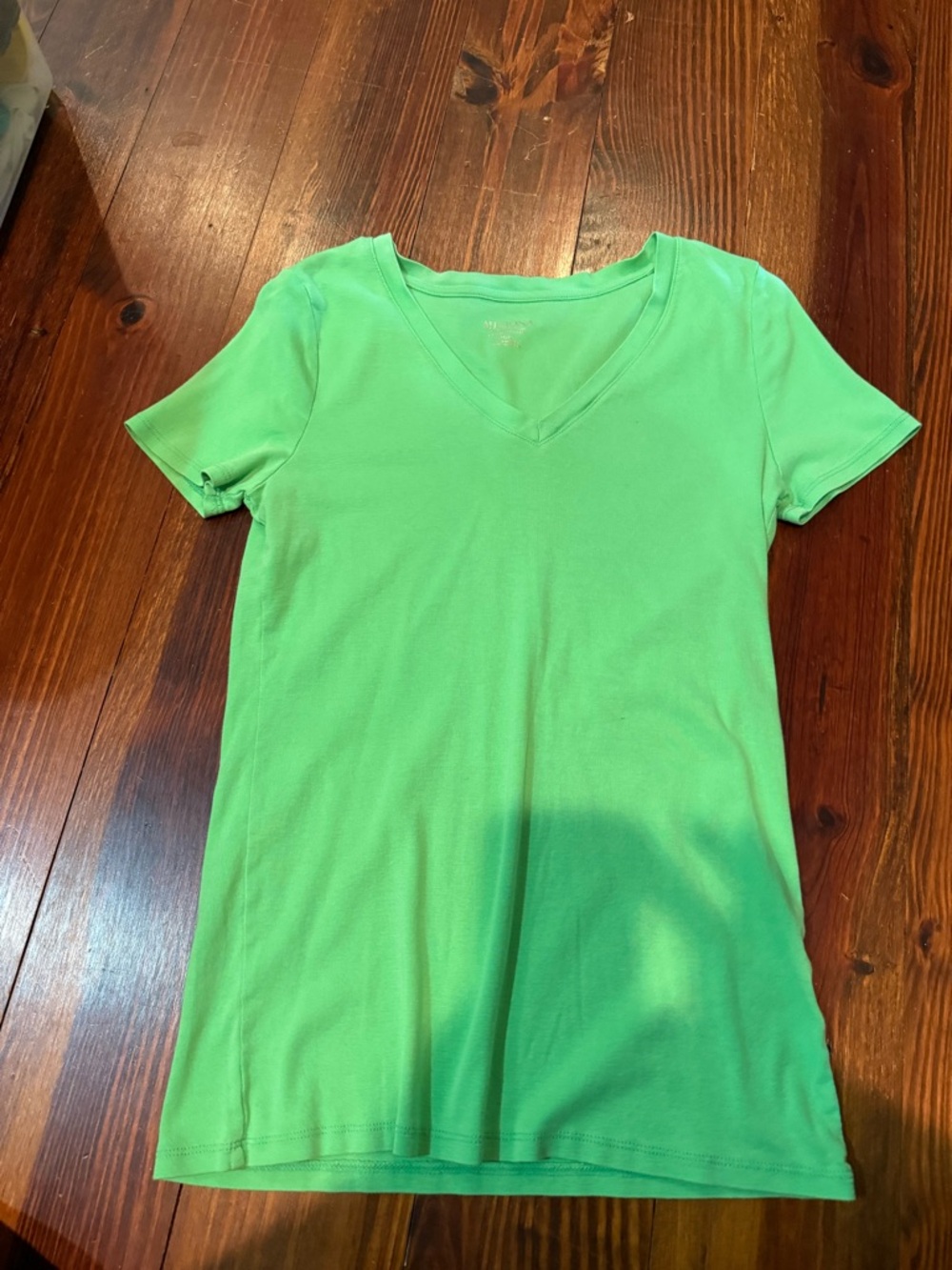 Merona Bright Green V-Neck Tee